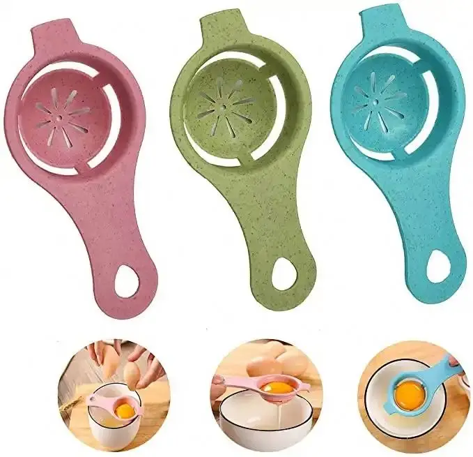 I-0070 Convenient Egg White Yolk Separator Tool Food-grade Egg Baking Cooking Kitchen Gadgets Tool Egg Sieve Divider Separator