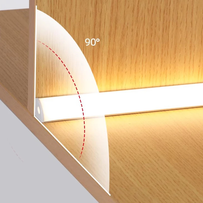 12-volt surface-mounted fan-shaped aluminum light strip  Suitable for cabinets, wardrobes and so on.