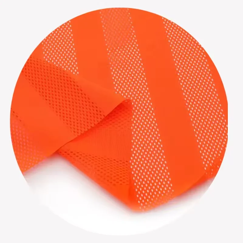 2024 Custom breathable 100%polyester sportswear fabric birdseye weft knitting mesh fabric for football soccer wear