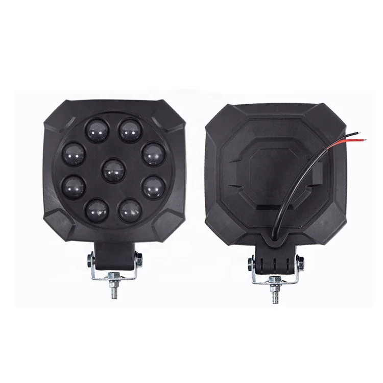 DC 10V-30V Cheap China manufacturing 27W  Square  LED Working Light for Trucks, 4x4,offroad vehicles, ATV,UTVS.