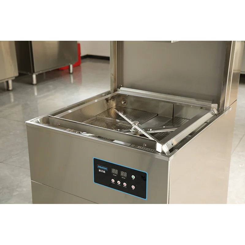 Китайское Оборудование для кухни ресторана полностью автоматические промышленные посудомоечные машины с капюшоном