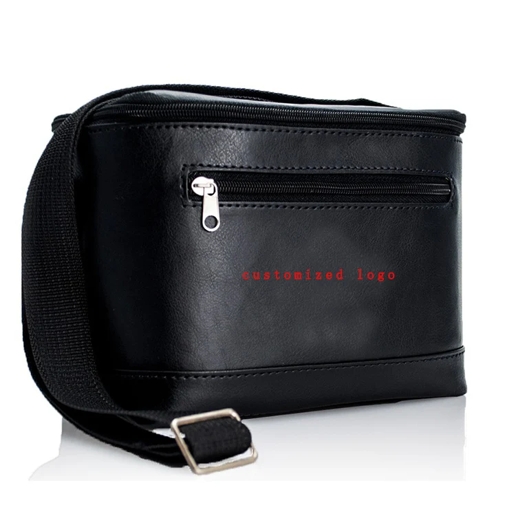 customize Collapsible Cooler Bag insulated leather caviar ice bag for cool