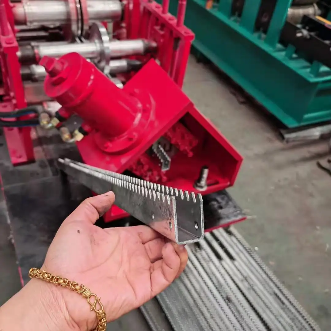 2024 gutter machine cold roll forming frame Purlin equipment greenhouse shading system rack machine