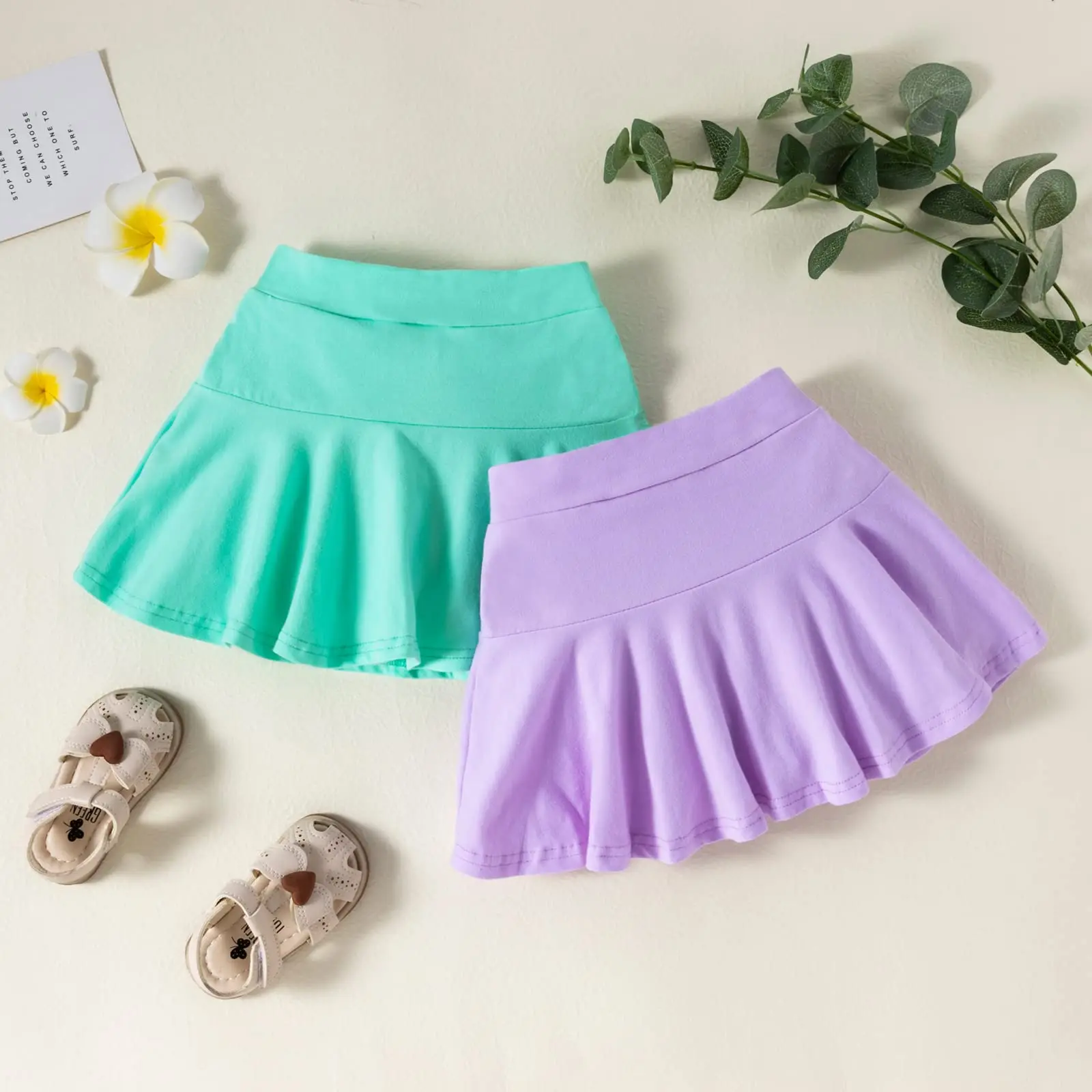 Toddler Little Kid Baby Girl  Skirt for Dance Birthday in Solid Mini  Clothing