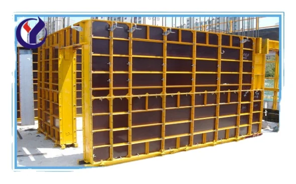 Steel Construction Concrete Material Fork Head Flat Column Wall Plywood Forms Panels Pillar Block Slab Mould Formwork System TIA