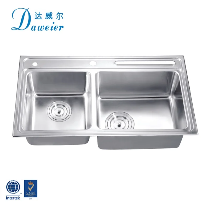 luxury kitchen double bowl sinks undermount farmhouse handmade wash vegetables kitchen sink