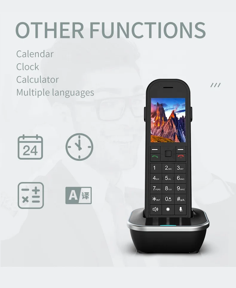 WiFi SIP Phone High-end 4G LTE Phone Fixed Wireless Terminal Phone With SIM Card