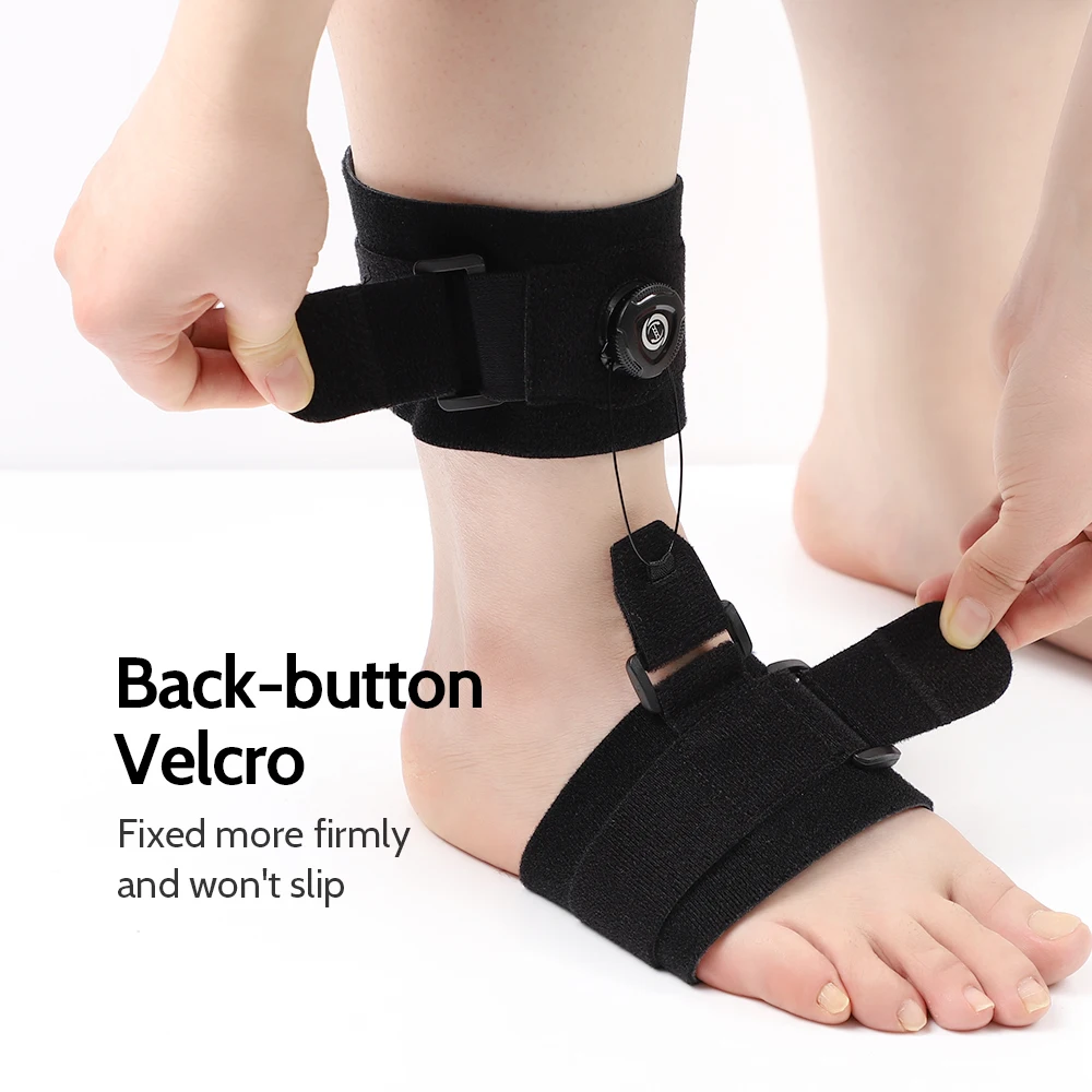 Comfortable Knob Adjustment Corrector, Orthosis Plantar Fascia Foot Rest Fixation, Ankle Brace Support for Tendonitis