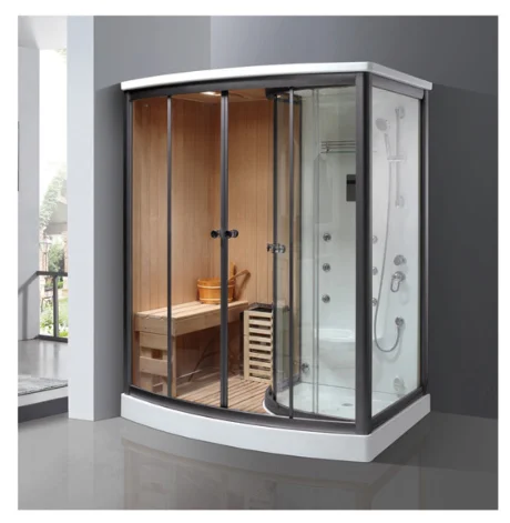 high quality  dry home wood cubicles bath infrarossi turkish corner shower cabin steam sauna rooms