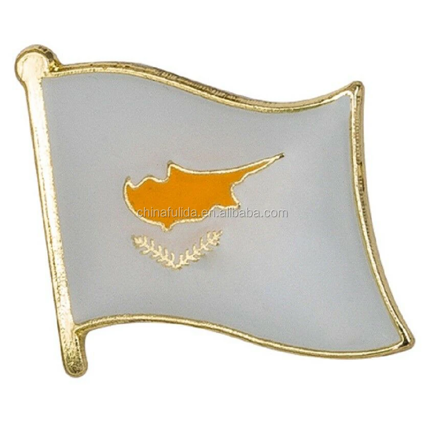 Custom Country Flag Metal Logo Badge