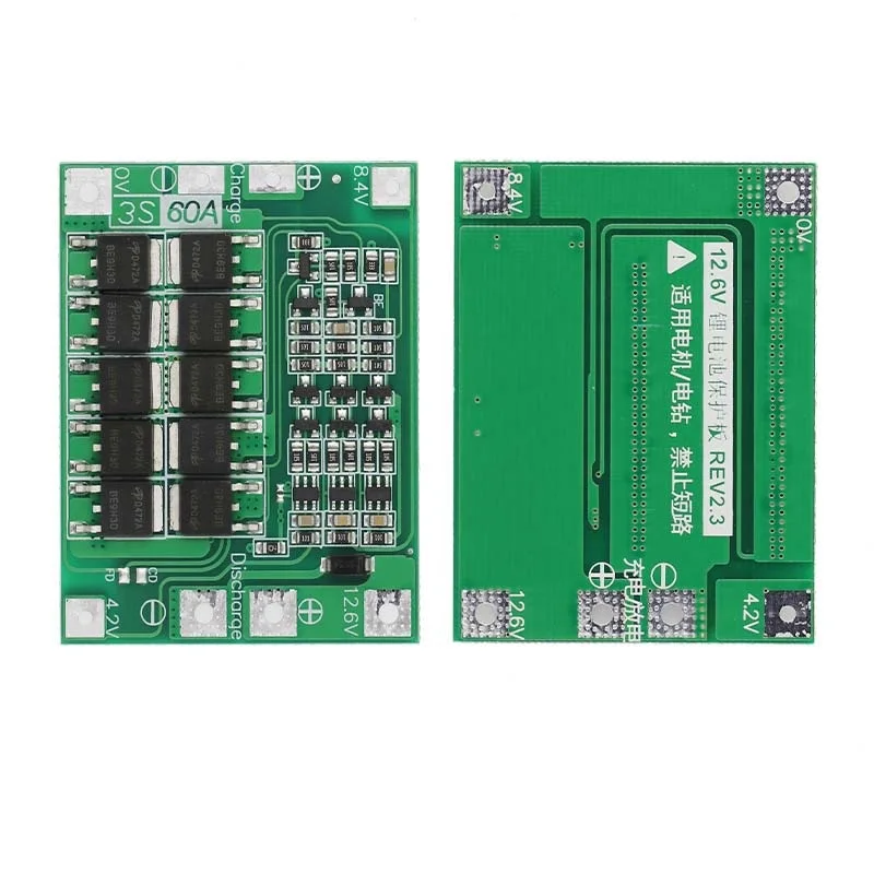 3S 4S 40A 60A Li-ion Lithium Battery Charger Protection Board 18650 BMS For Drill Motor 11.1V 12.6V/14.8V 16.8V Enhance Balance