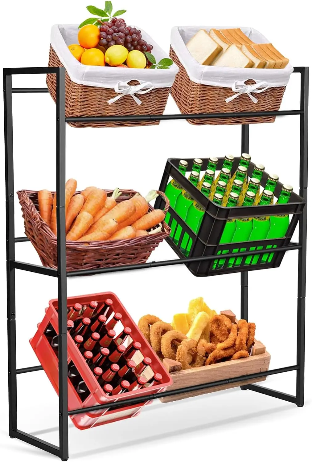 Drinks Crate Rack Shelf Water Crate Shelf Beer Crate Shelf Barbecue Storage Transport