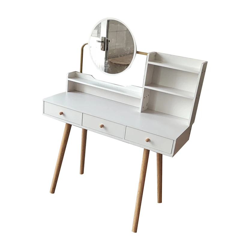 simple dressing table designs wooden white makeup vanity for livingroom