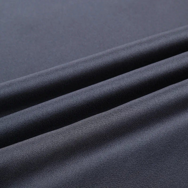 High Quality  Satin  Chiffon Fabric Polyester 75*50+50 pajamas shirt chiffon fabric  Plain Dyed Chiffon Cheap Poly Satin Fabric