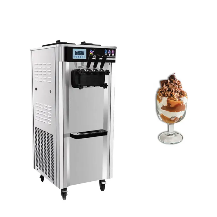 Italian Mini Gelato Machines Small Businesses Ice Cream Machine Stainless Steel Restaurant Equipment Restaurant Service Tray 110