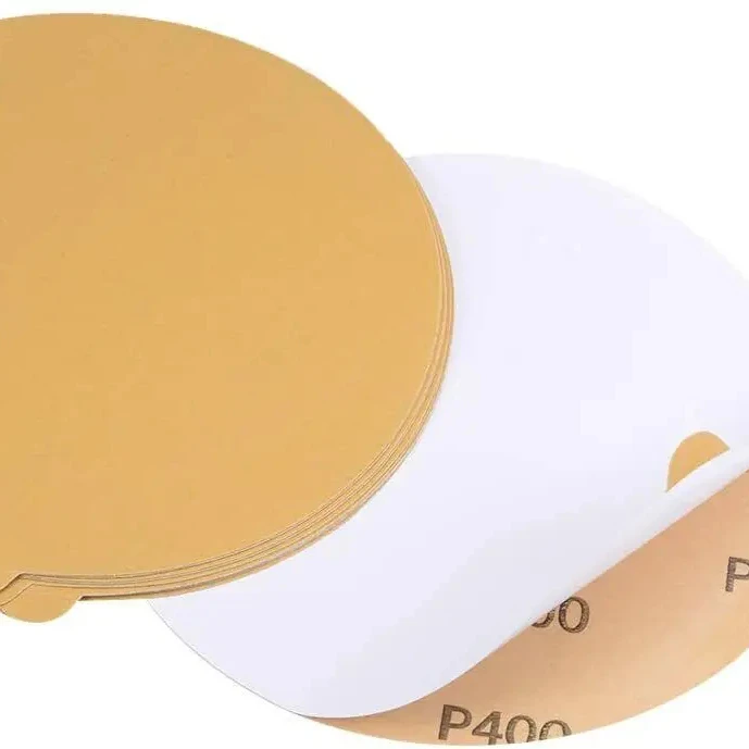 50pcs-set 1500pcs-carton 6-Inch 400 Grit PSA Adhesive Sanding Discs Sticky Back Sandpaper for DA Sander Abrasive Tools