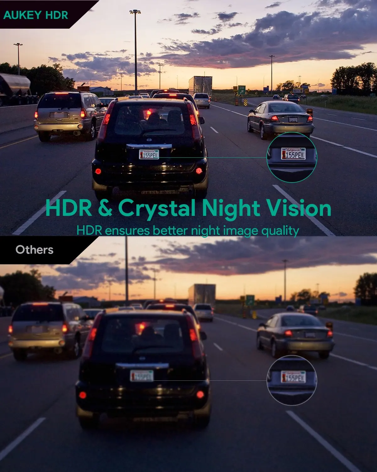 1080P Mini Dashcam NTK96672 Sony IM323 Dash Camera 170 Degree FHD 1080p Car Camera Aukey Dash Cam