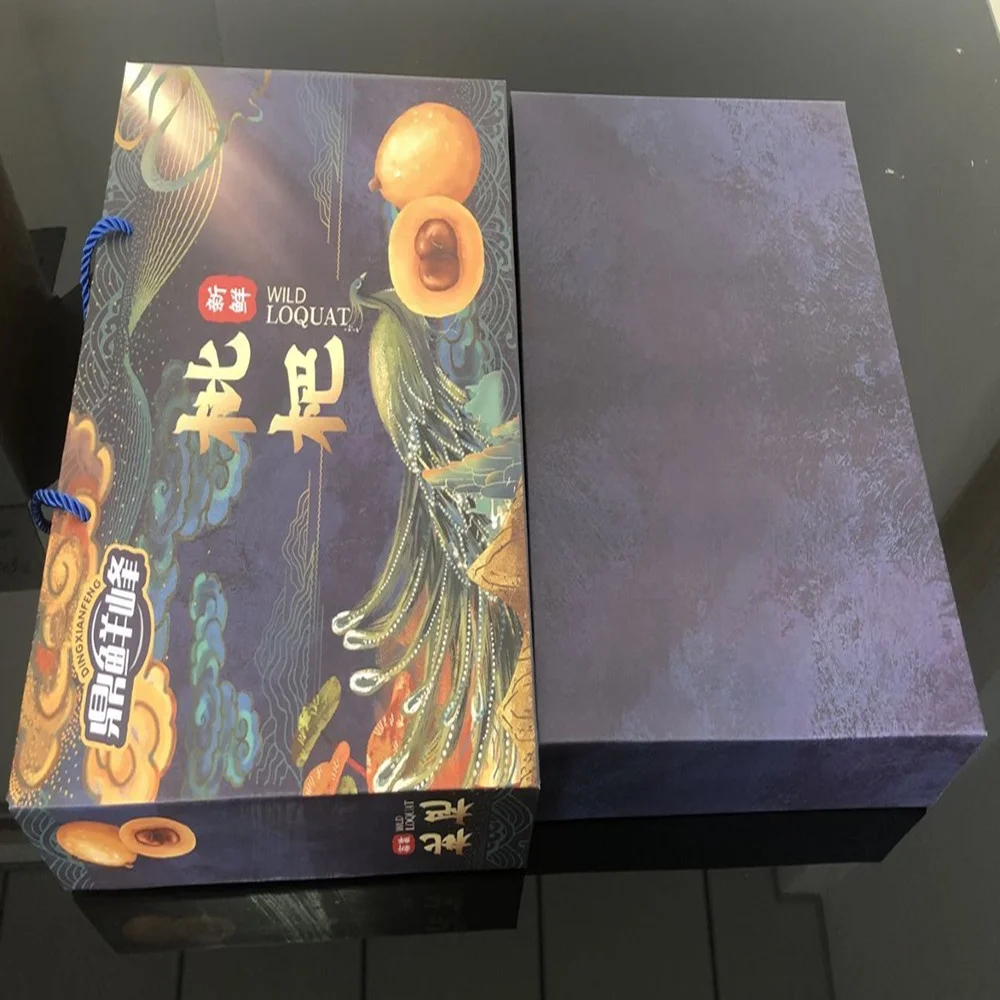 wholesale WILD  loquat box/ Durable Custom Corrugated Packaging Banana/Loquat Fruit Box For Shipping