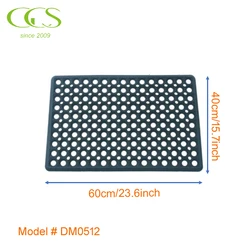 pvc rubber Door Mat with hole Anti Slip Durable Washable Entrance Outdoor Indoor Anti Fatigue Skid Ramp Restaurant Drainage Mat