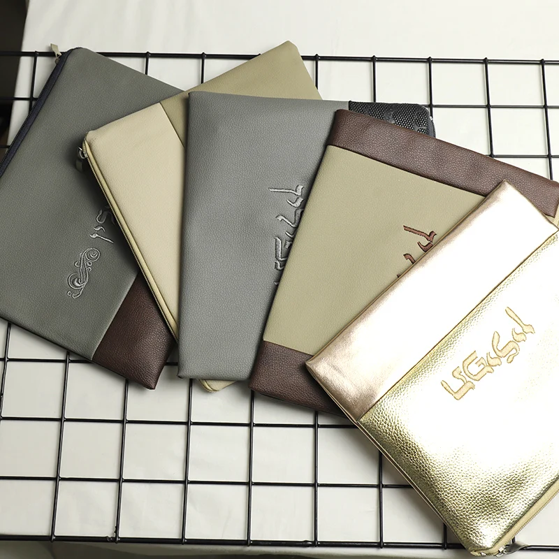 Directly Factory wholesale Talit & prayer shawl Jewish Judaica Bag PU Velvet With pvc bag packing