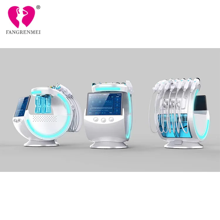 2020 Newest Ice Blue Magic Mirror Skin Analyzer RF Face Lifting Scrubber Oxygen Sprayer Facial Deep cleaning