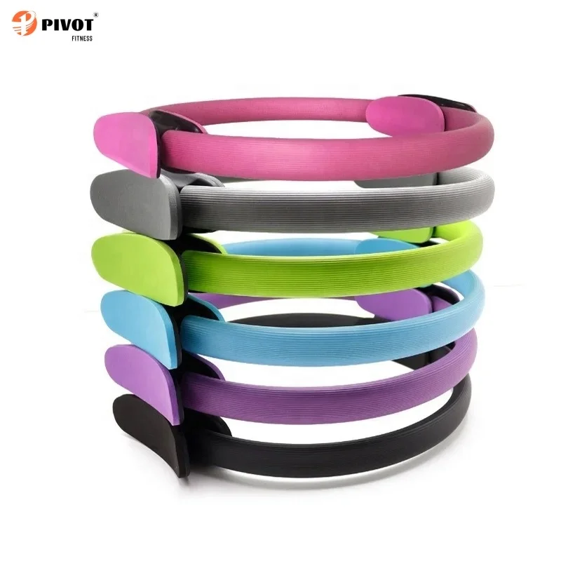 Wholesale Eco Friendly  Pilates Ring Yoga Resistance Ring Magic Ring 38cm Home Workout Stretch Exercise