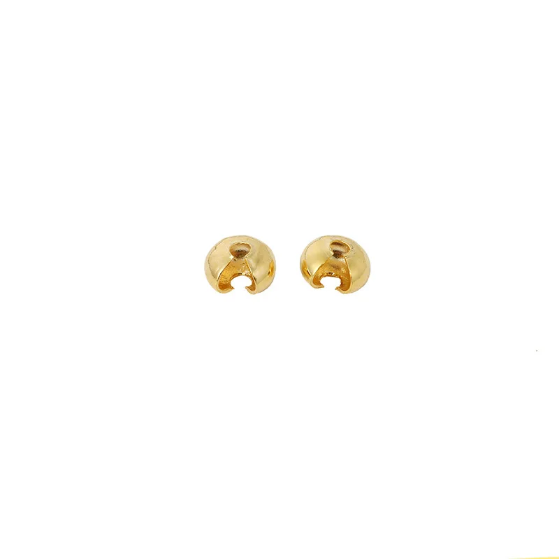Factory Wholesale 18K Gold Filled Opening Beads, Half Moon Buckle For DIY Jewelry