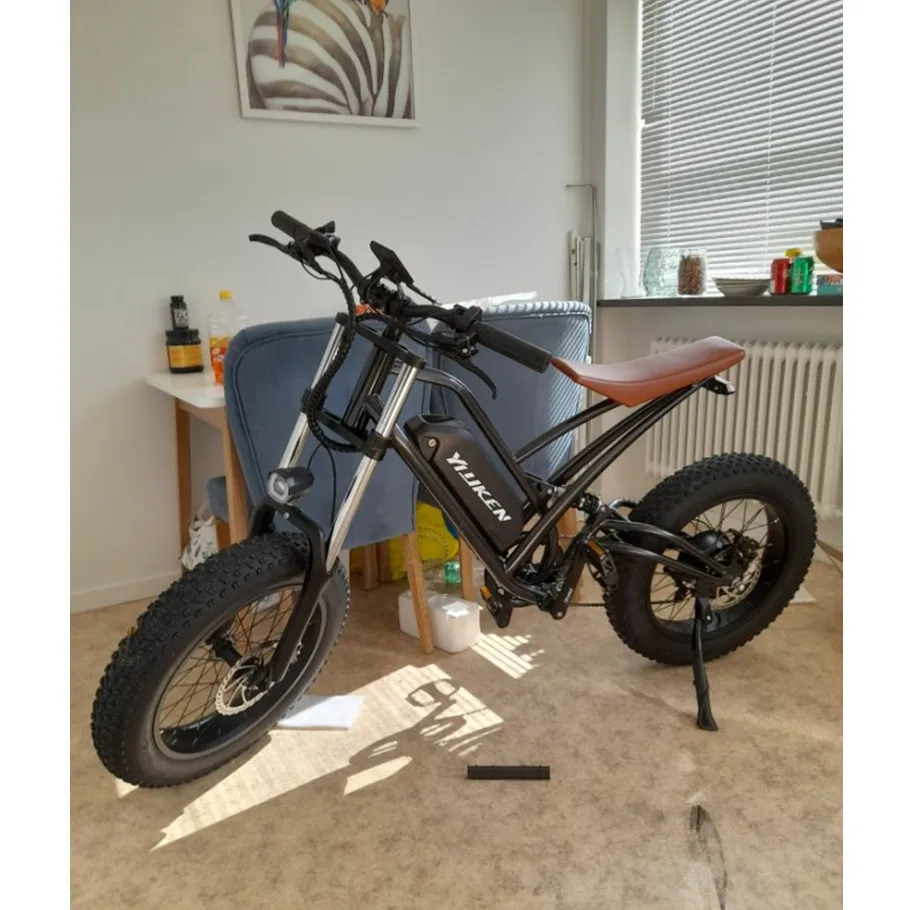 В наличии на складе в Европе Электрический горный велосипед стиле ретро с пневматической подвеской 500 Вт