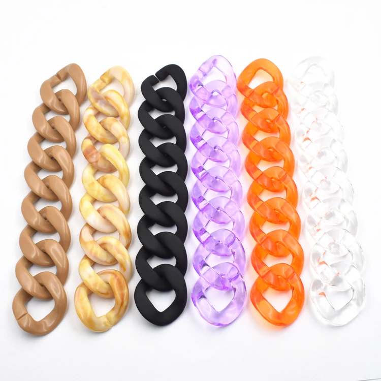Acrylic glasses chain bag strap for handbag