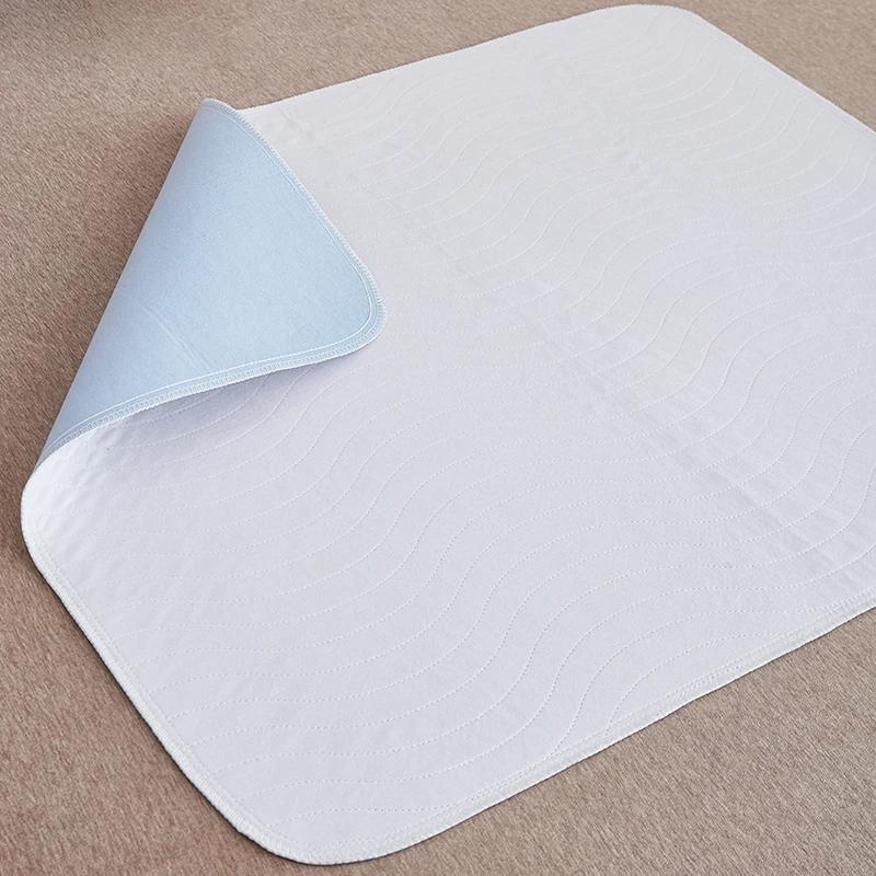 Custom Quilted Breathable Waterproof Underpads Washable Reusable Cloth Incontinence Adult Bed Urine Pad Pet Pee Pad
