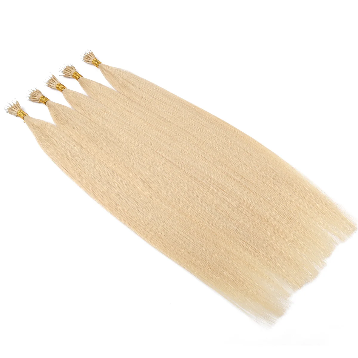 Easy Install Virgin Human Hair blonde straight Micro Nano Bead Ring Hair Invisible Mini Silicon Beads nano ring Hair Extensions