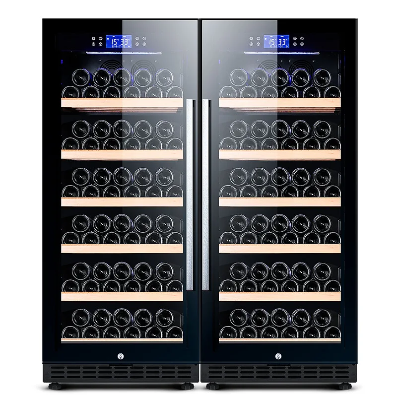 VANACE бок о Frigidaire 150 20 8 бутылок Холодильник большой двойной охладитель вина