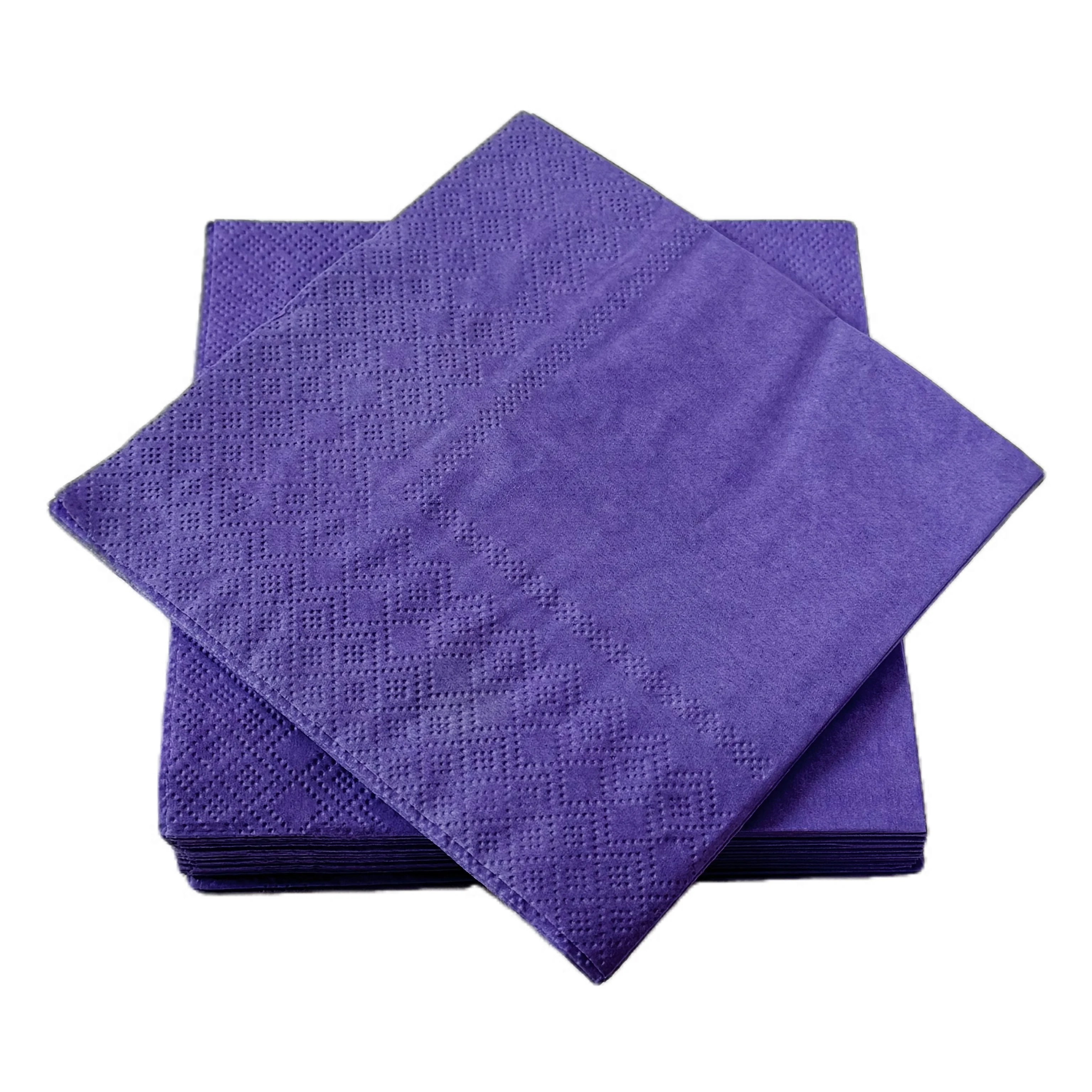 50sheets/pack Factory Direct Stock dinner Colorde Napkins Christmas beverage restaurant tissue paper napkins Serviettes