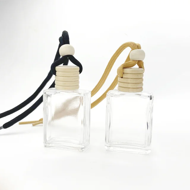 Hot Selling Car Scent Air Freshener Decorative Fragrance Mini Parfum Empty Glass Car Perfume Bottle