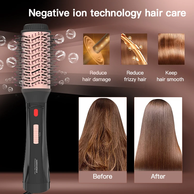 2024 Profesional Hair Dryer and Blow Dryer Brush 4 in 1 110000 Rpm Air Blow Dryer With Negative Ion for Hair Beauty