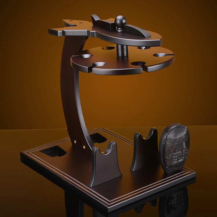 Wooden Wine Glass Bottle Tree Rack Stand Holder