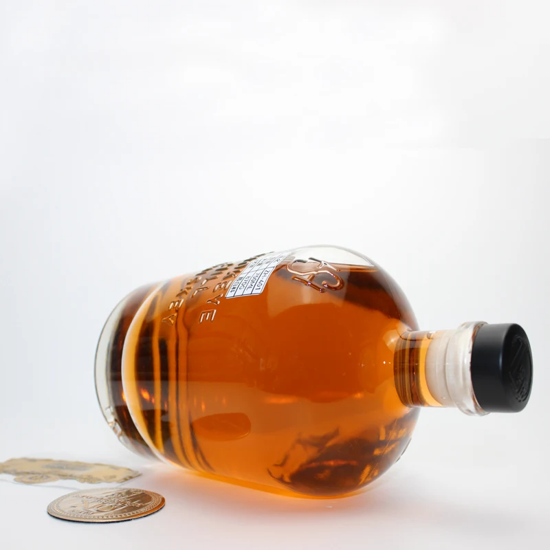 slim gin whisky vodka brandy 500ml liquor spirit bottle with sealing cap