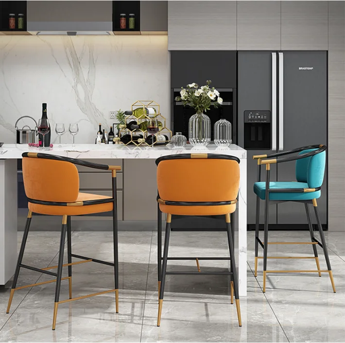 Bar Furniture chair wholesale Bar chairs for restaurant Recommended Commercial Cheap Steel Stools