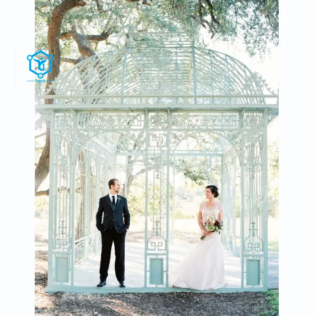 YUANJU cast european style wrought iron wedding gazebo