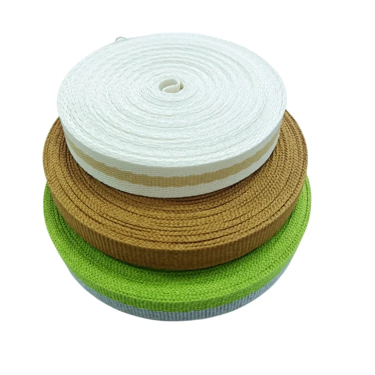 Eco-friendly 10mm 20mm flat twill herringbone paper tape webbing for Bag Home Textile