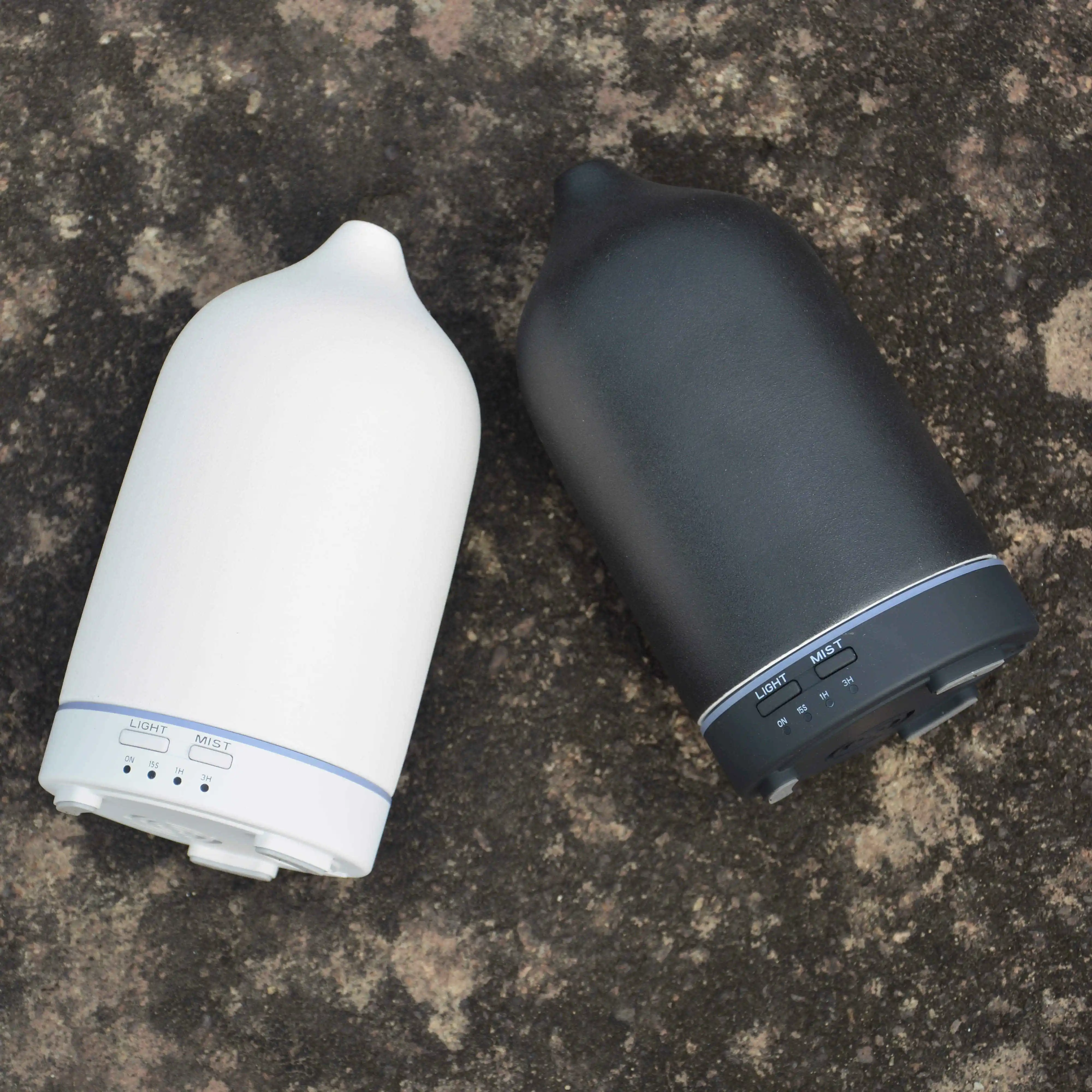 Stone Diffuser, white Ceramic Ultrasonic Essential Oil Diffuser for Aromatherapy, 160ml Capacity