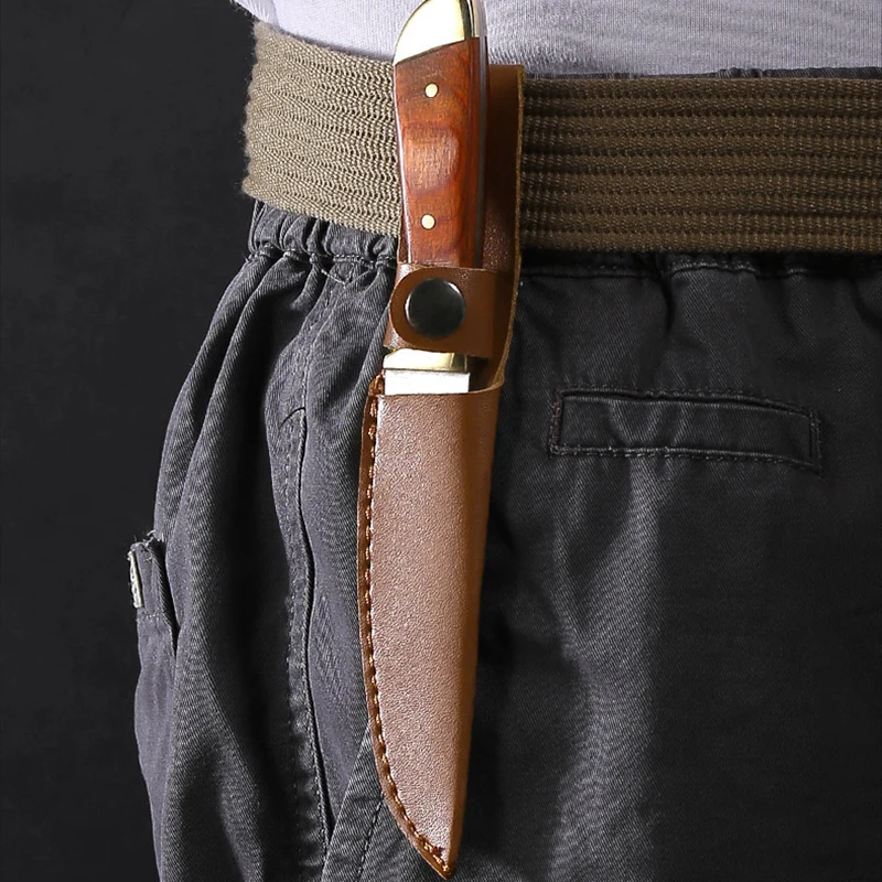 Stainless steel hand forged chopping knives kitchen sharp eating meat handlebar meat knife