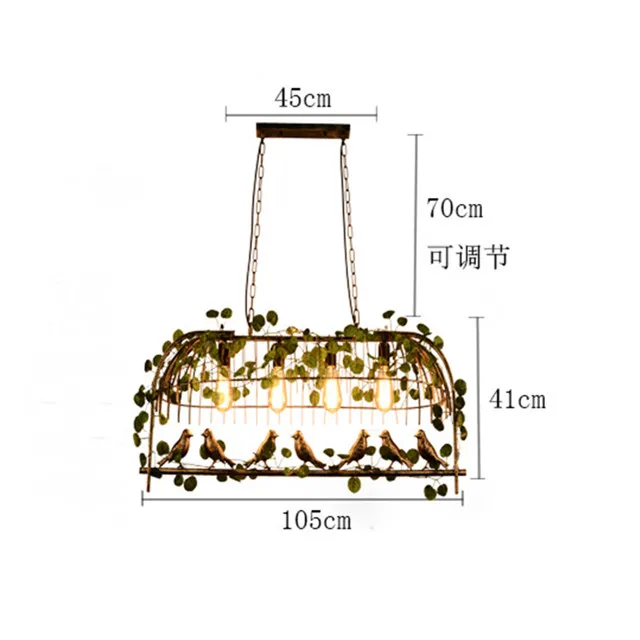LED Indoor Interior Bird Cage Huge Chandelier Wall Lamps Living Room Bedroom Bar Hallway Lobby Hotel Light