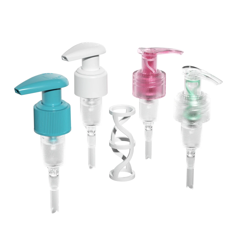 Wholesale Custom Plastic Eco Clip Lock 24/410 28/410 Lotion Pump Liquid Hand Soap Pump Dispenser aluminum body cream lotion pump