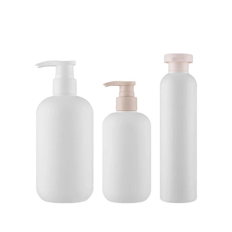 Wholesale empty luxury color HDPE plastic shampoo shower gel lotion pump bottles