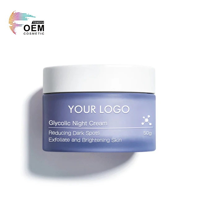 Private Label Skin Renewing Papaya Enzymes Reducing Dark Spots AHA Face Anti-Aging Night Cream For Whitening Face And Dark Spot