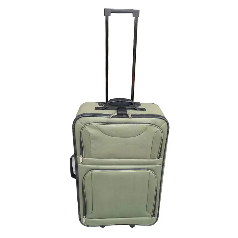 Custom Logo fabric luggage soft suitcase 4 Pieces trolley bag set with cosmetic wash bag and briefcase