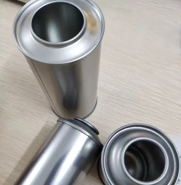Empty Aerosol Tin Can Straight Metal Tinplate Can with good quality empty custom new aerosol can