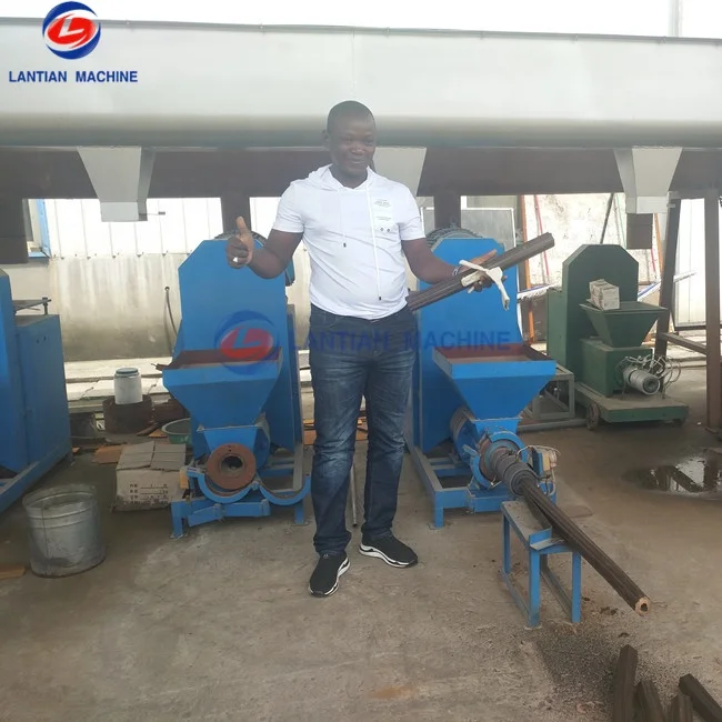 Extruder briquetting equipment coffee grounds husk briquette machine