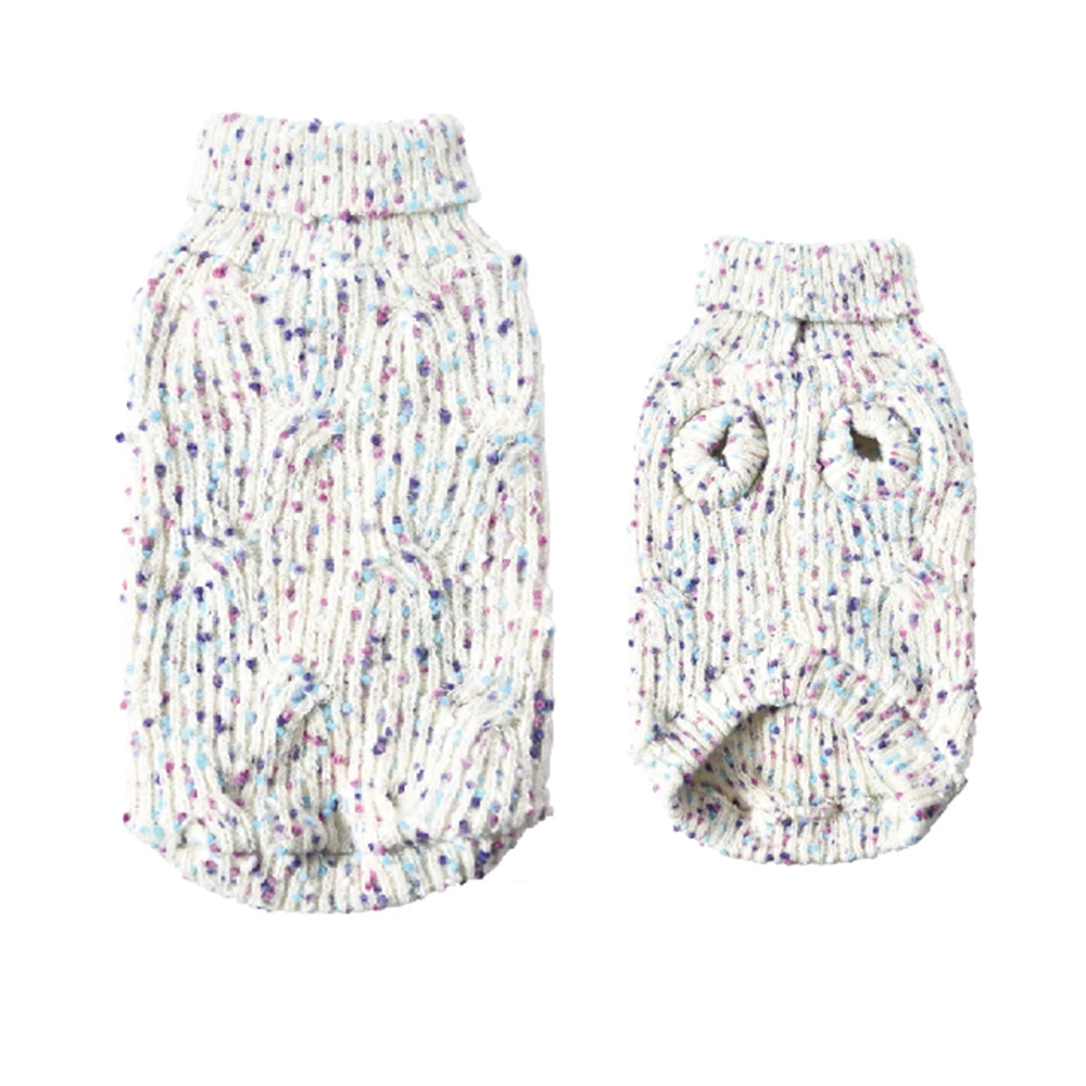 Dog Winter Sweater Knit Colorful Pet Apparel Accessories Dog Sweater